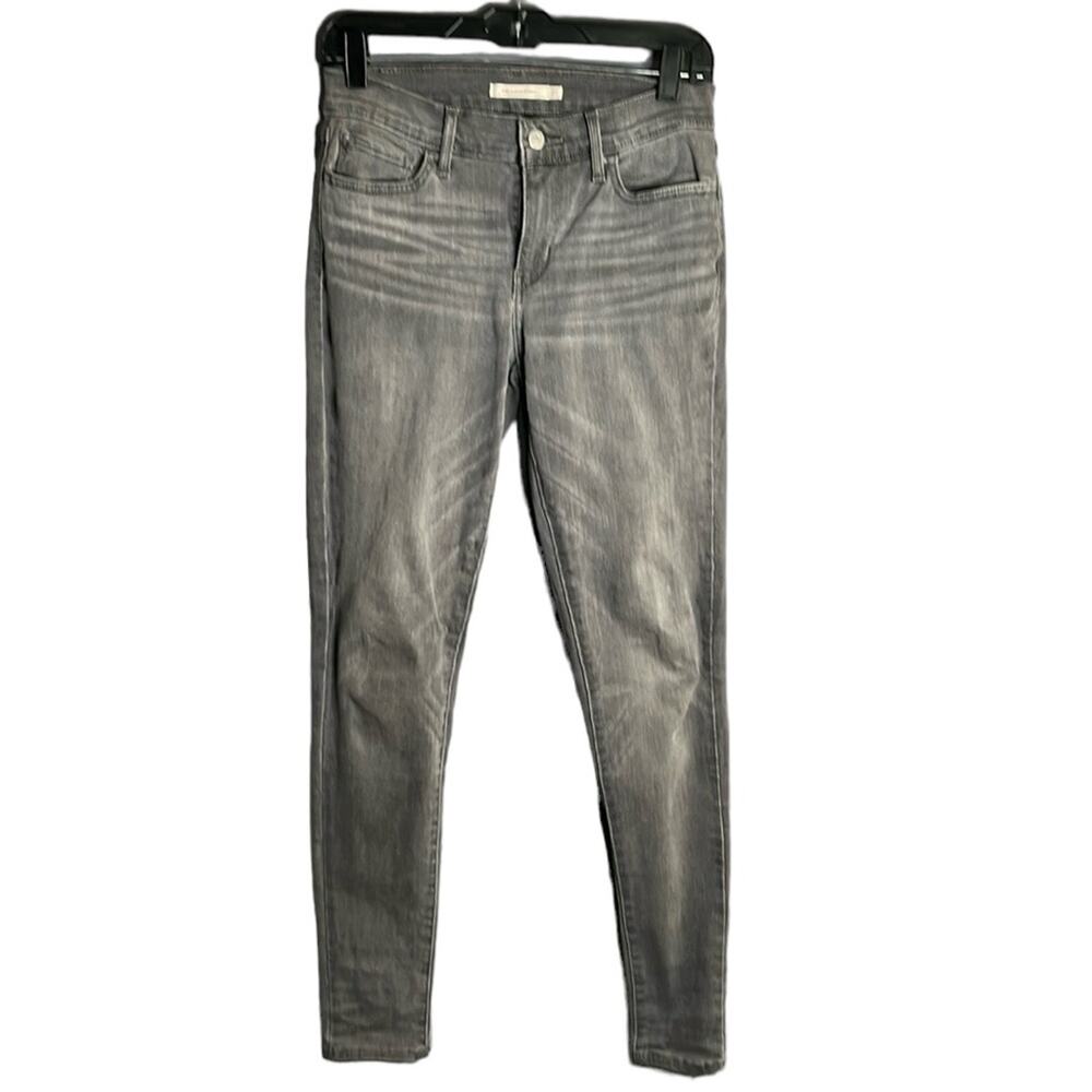 Levi’s 710 Super Skinny Gray Mid Rise Jeans 27